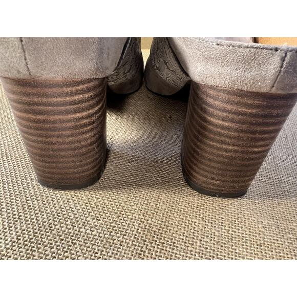 Yellow Box Sayda Taupe Gray Slides Mules with Buckles--Women's Size 10 - Picture 7 of 16